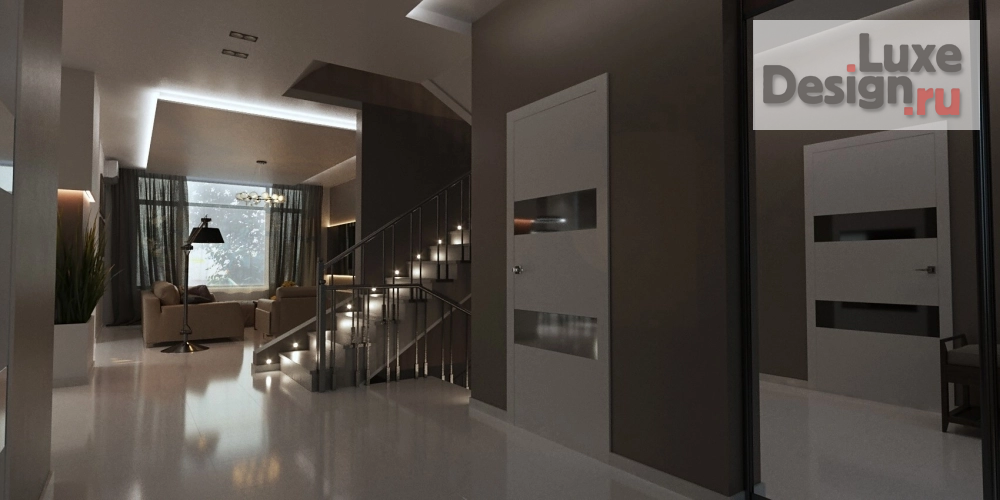 Дизайн интерьера коттеджа "Дизайн интерьера дома 400 м2 в г. Астрахань" (фото 14)