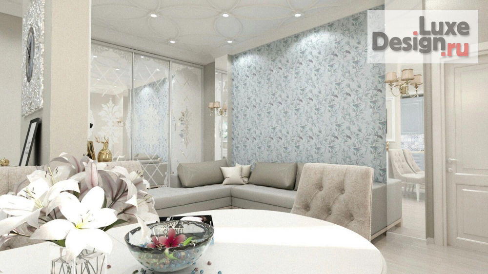 Дизайн интерьера квартиры "Квартира с ароматом гортензии в Актау" (фото 3)