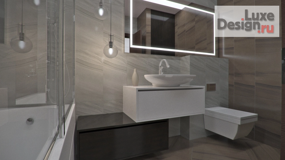 Дизайн интерьера однокомнатной квартиры "Дизайн проект однокомнатной квартиры 54 м2 в ж/к Лазурный " (фото 8)