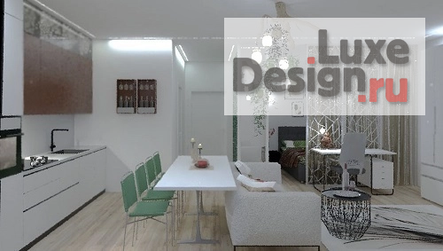 Дизайн интерьера однокомнатной квартиры "Квартира в Краснодаре" (фото 1)