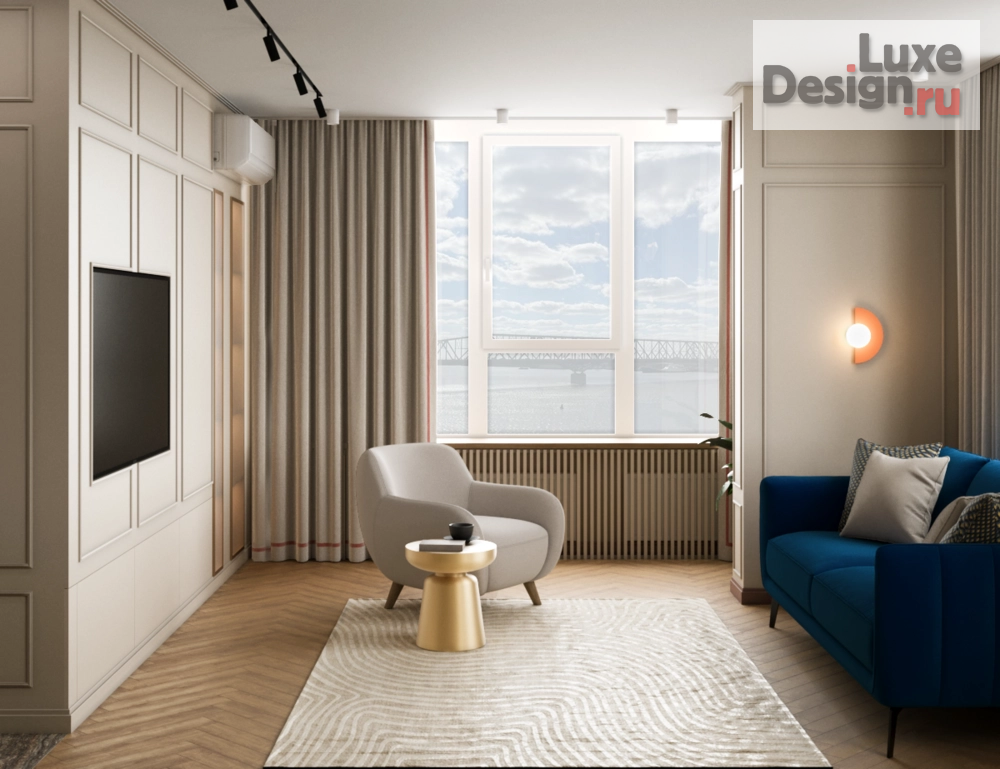 Дизайн интерьера трехкомнатной квартиры "#СОВРЕМЕННАЯ_КЛАССИКА" (фото 7)