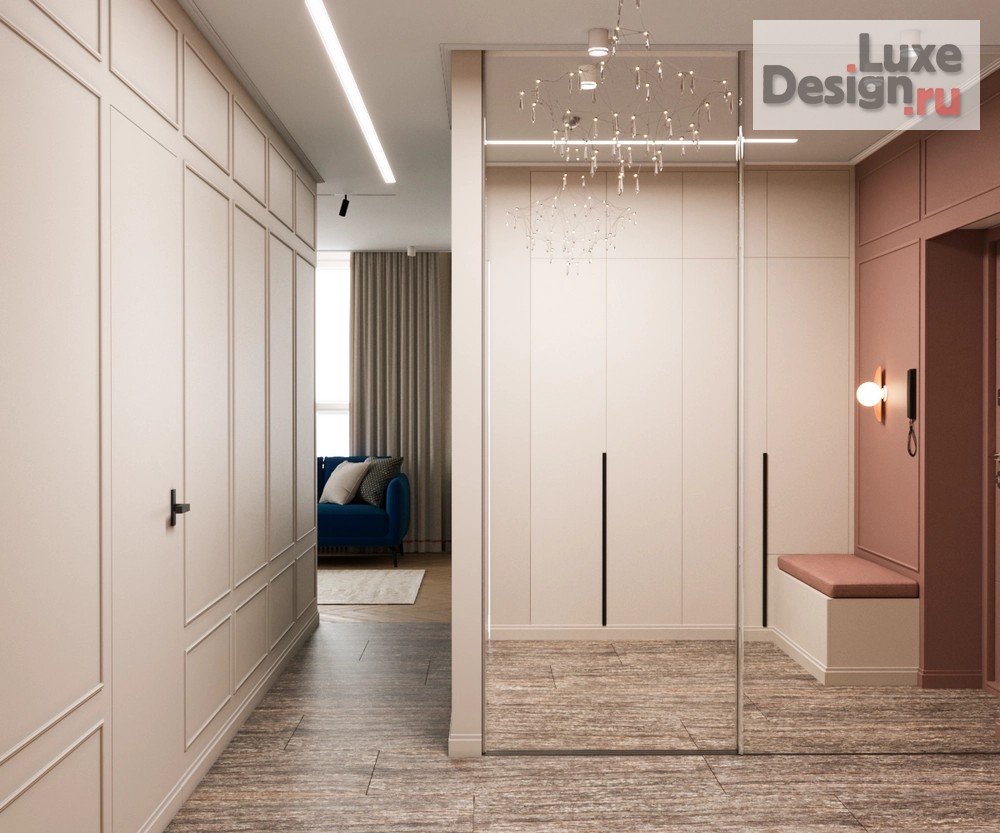 Дизайн интерьера трехкомнатной квартиры "#СОВРЕМЕННАЯ_КЛАССИКА" (фото 3)