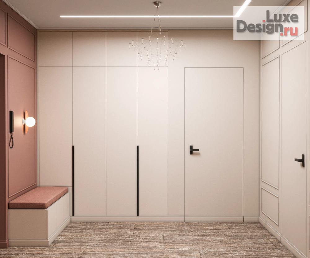 Дизайн интерьера трехкомнатной квартиры "#СОВРЕМЕННАЯ_КЛАССИКА" (фото 4)