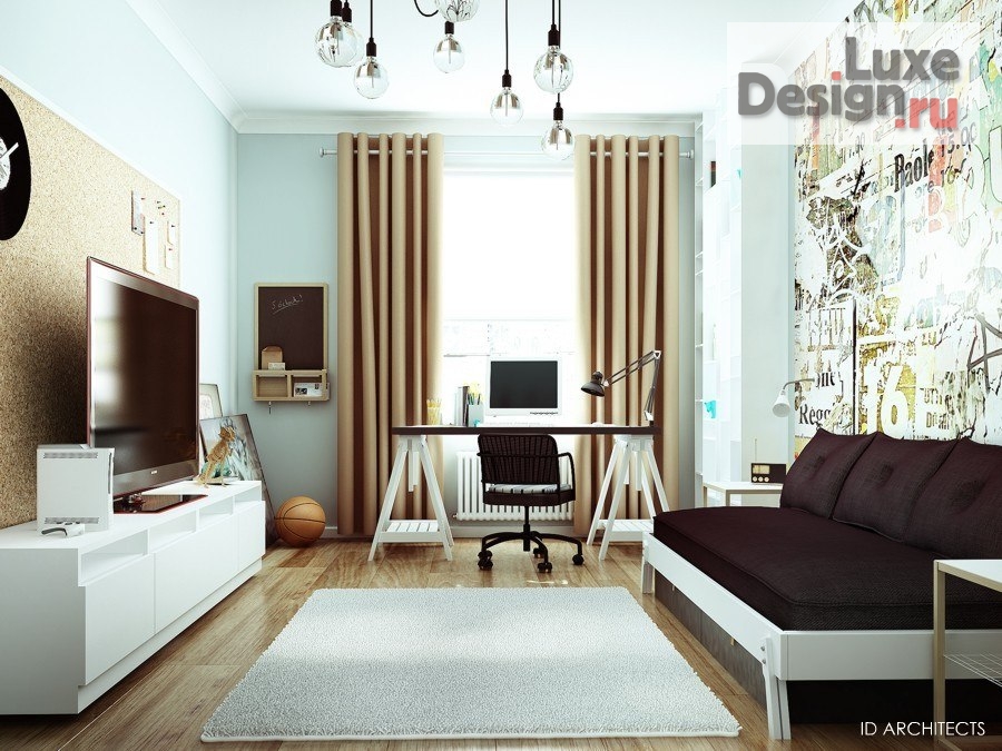 Дизайн интерьера четырехкомнатной квартиры "Проект квартиры в стиле Фьюжн 100 кв.м." (фото 7)