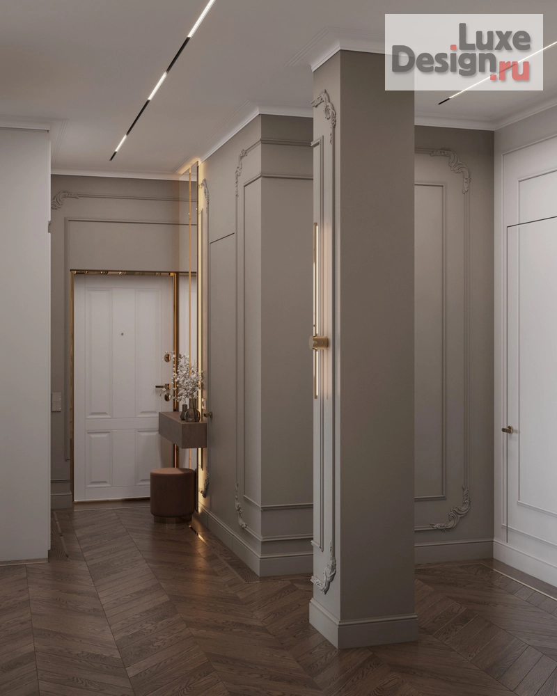 Дизайн интерьера квартиры "Разработка интерьера квартиры в классическом стиле" (фото 3)