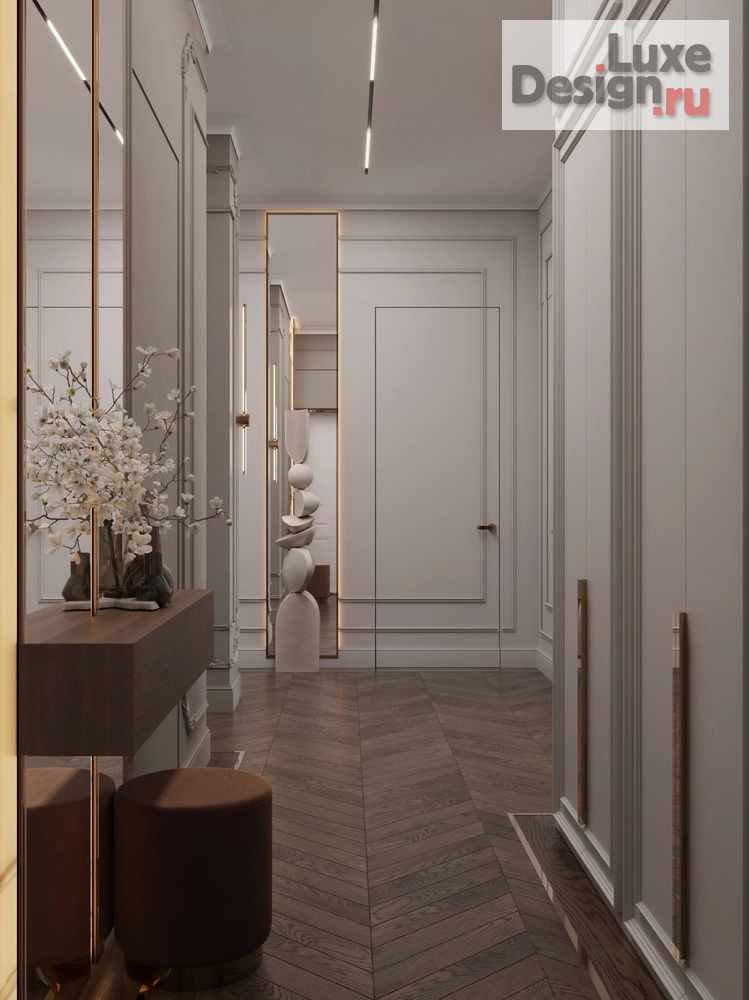 Дизайн интерьера квартиры "Разработка интерьера квартиры в классическом стиле" (фото 4)