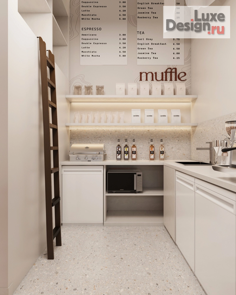 Дизайн интерьера кафе "Разработка интерьера кофейни в ЖК "Огни"" (фото 6)